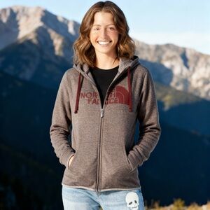 The North Face Gray Hoodie Jacket